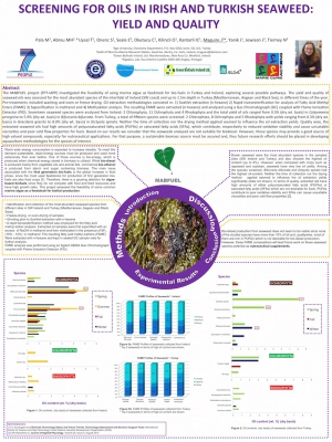 Screening For Oils In Irish And Turkish Seaweed: Yield and Quality